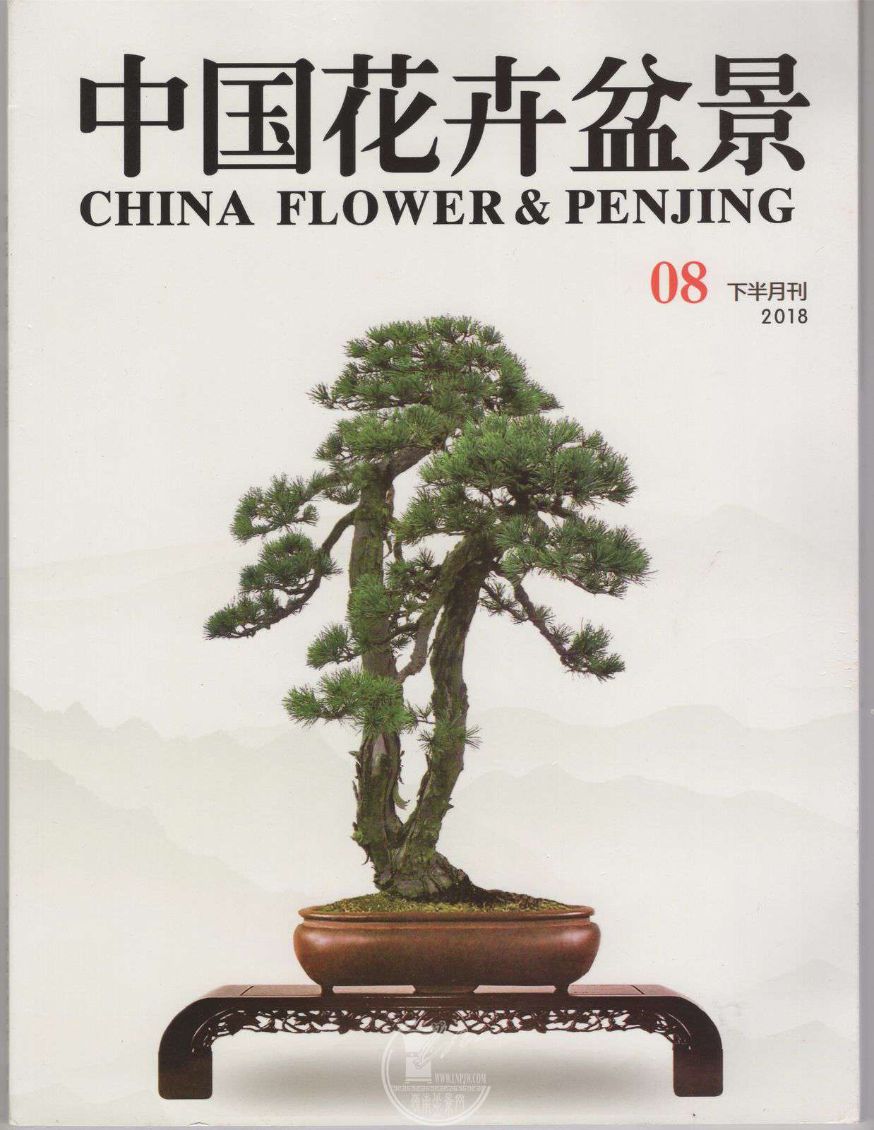 《中国花卉盆景》杂志201808期刊封面 原文稿
